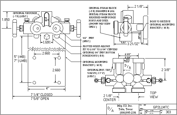 GP2LLMTC Outline Drawing